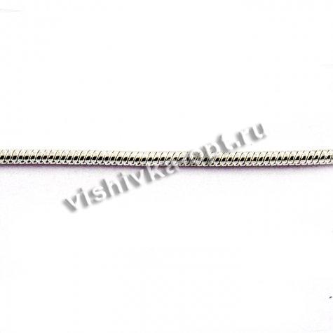 Цепочка для бижутерии FS2049 45-50см с карабином (10шт) цвет:серебро