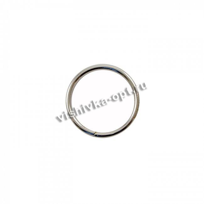 Кольцо металл №8071 сварное 30/34мм (10шт) цвет:никель