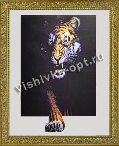 Картина 5D «Тигр» 38*38см (1шт) цвет:12547
